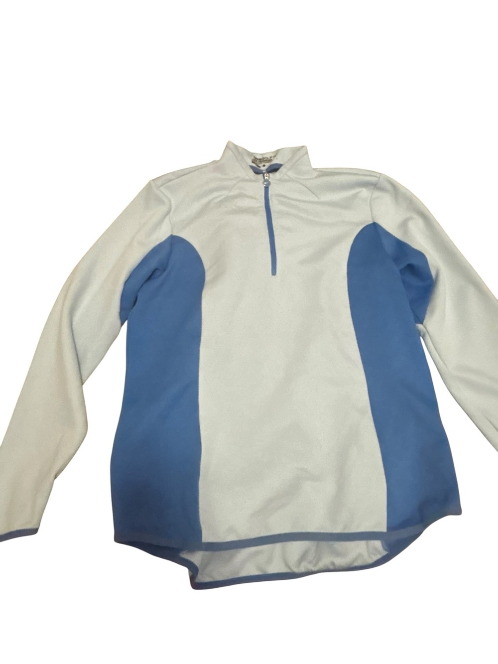 Nike Golf Dri-Fit Women’s White and Blue Quarter-Zip Pullover